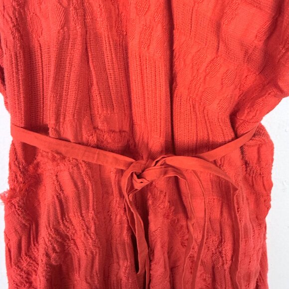 NWT Natori Summer Texture Eyelet Dress Mandarin Orange Size 10 NEW $795 - Picture 13 of 16